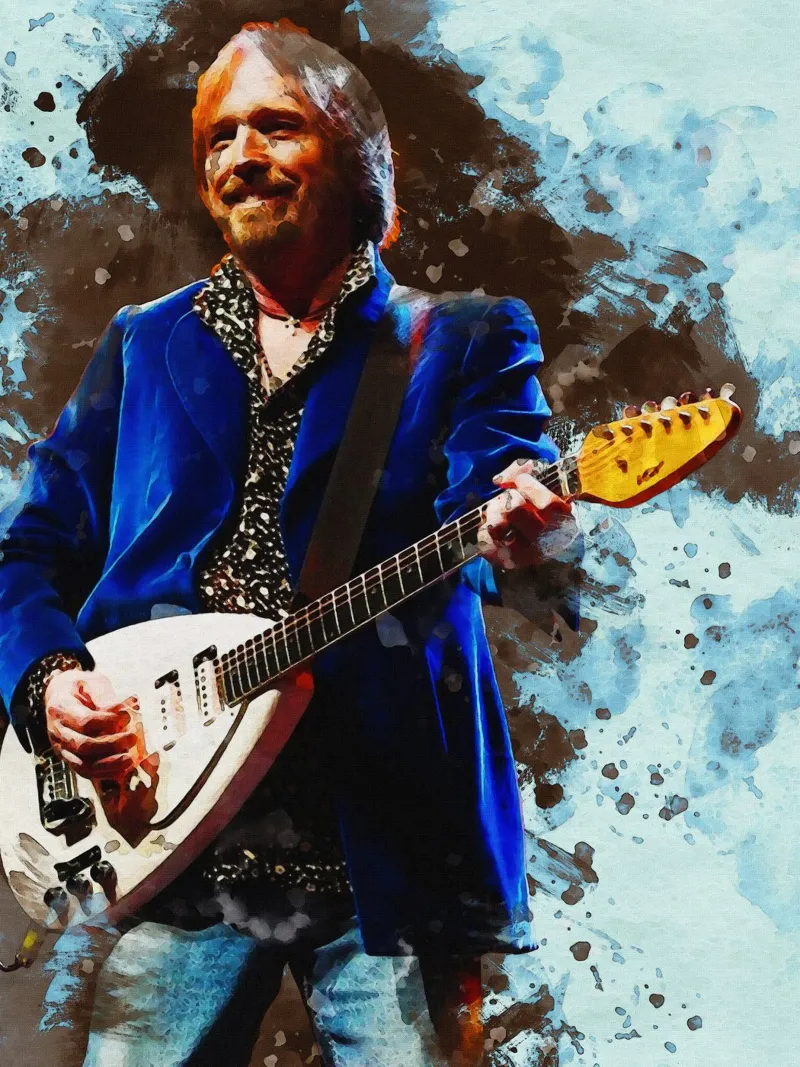 Smudge Tom Petty poster by Gunawan Rb