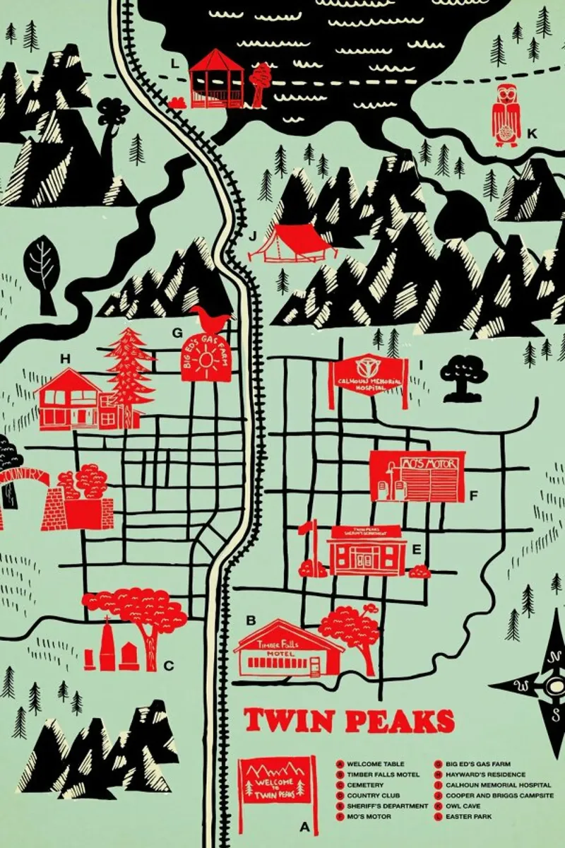Twin Peaks carta hahnemühle da Róbert Farkas