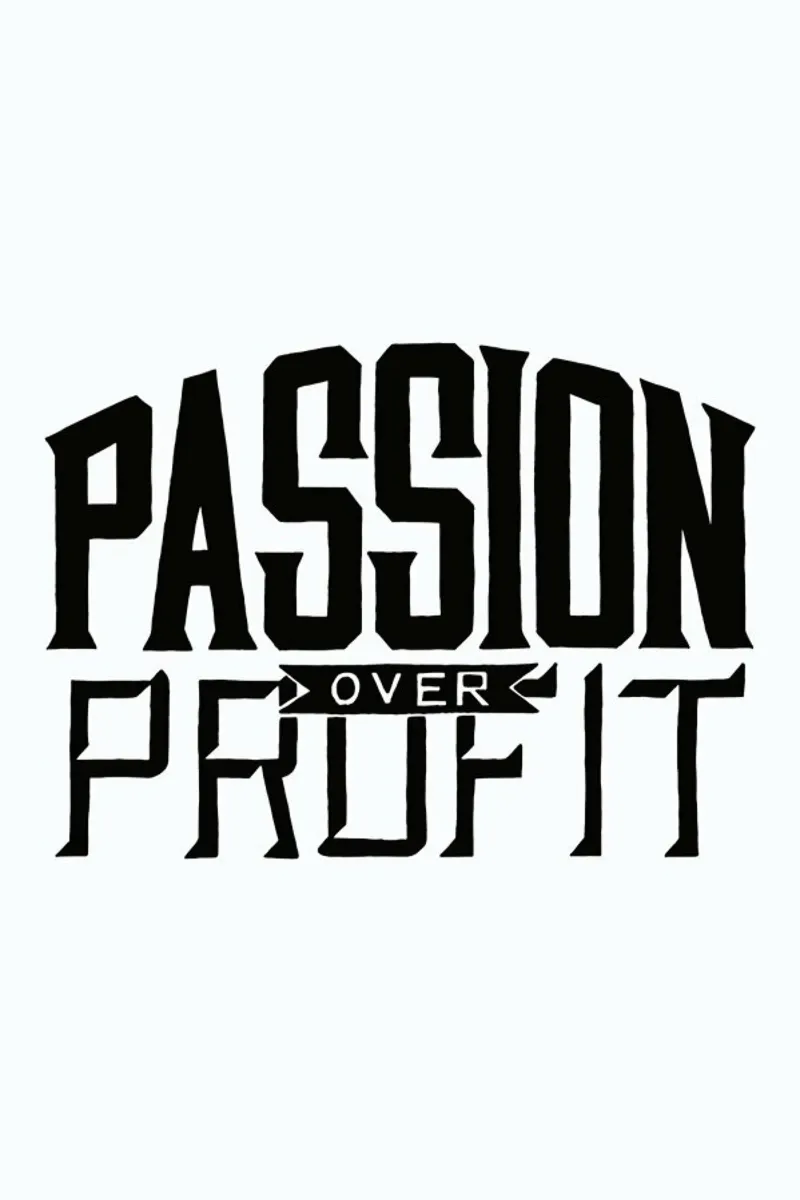 Passion Over Profit poster con telaio in plastica da JONATTEND