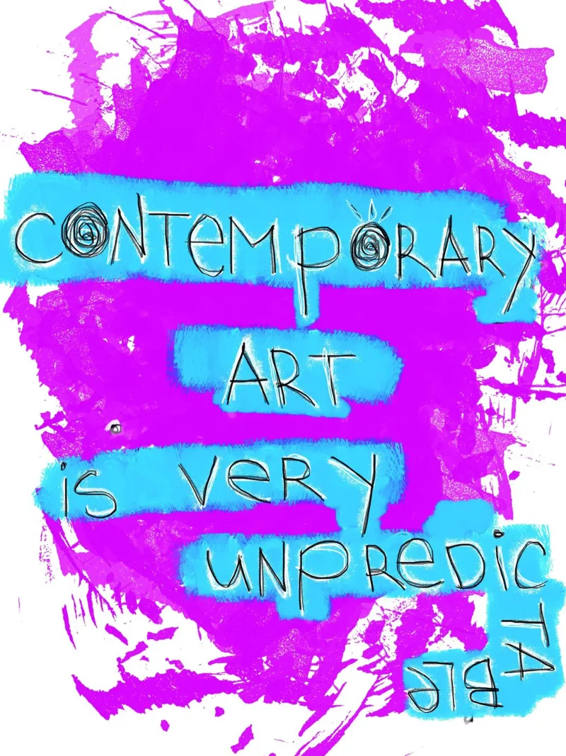 Contemporary Art poster with plastic frame by Hey Vincent