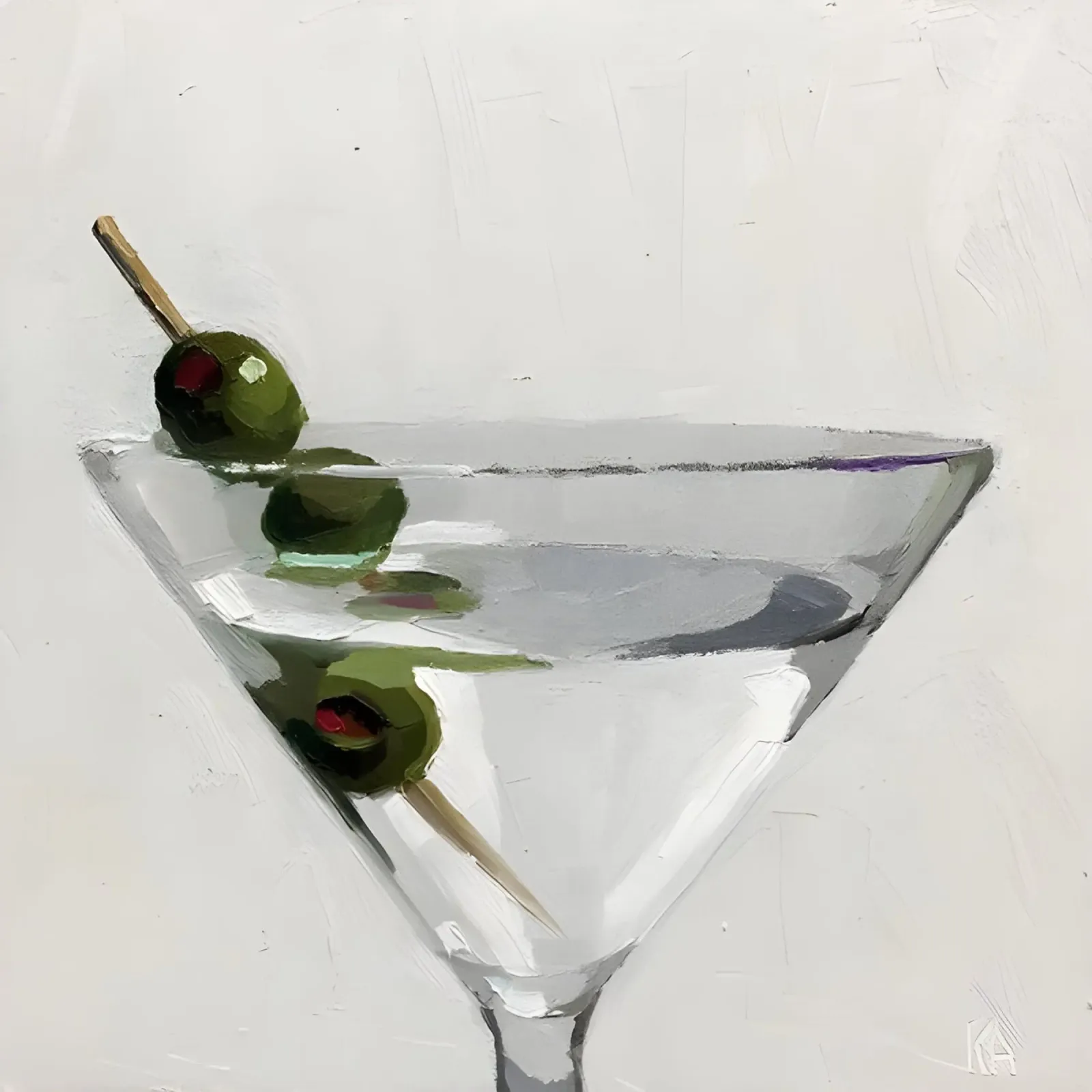 Martini senza tempo: l'essenza dell'eleganza poster con telaio in alluminio da Kunst und Kontrast