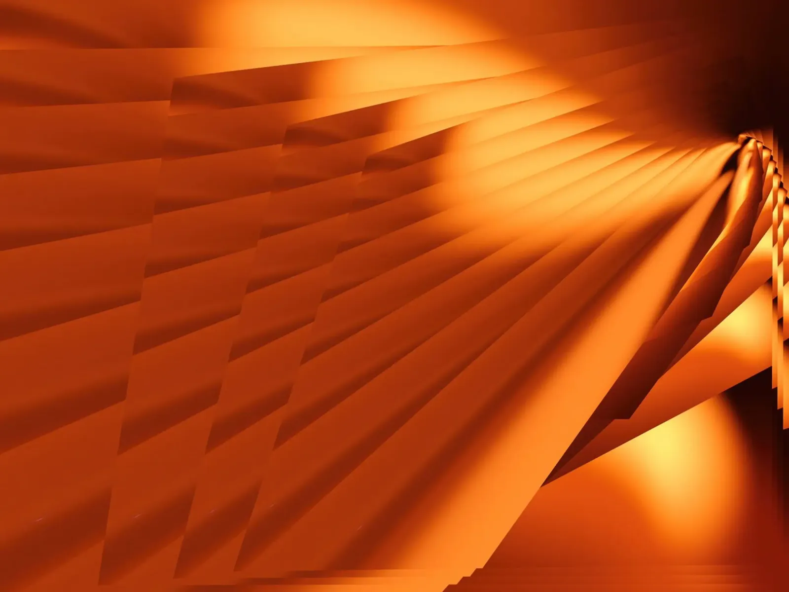 Abstract geometric pattern in orange canvas by Something for you