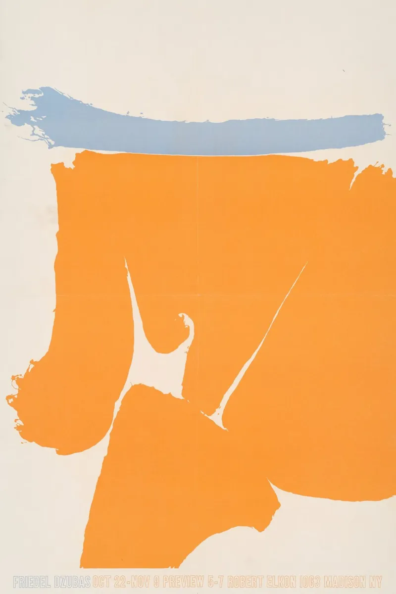 Friedel Dzubas - Abstrakte Kunstausstellung poster con telaio in alluminio da Old Masters