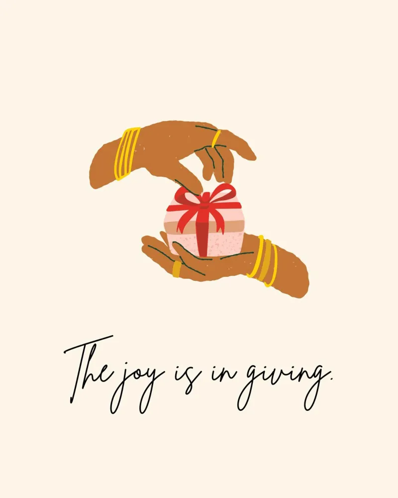 The joy is in giving. hahnemühle de designsbysophia