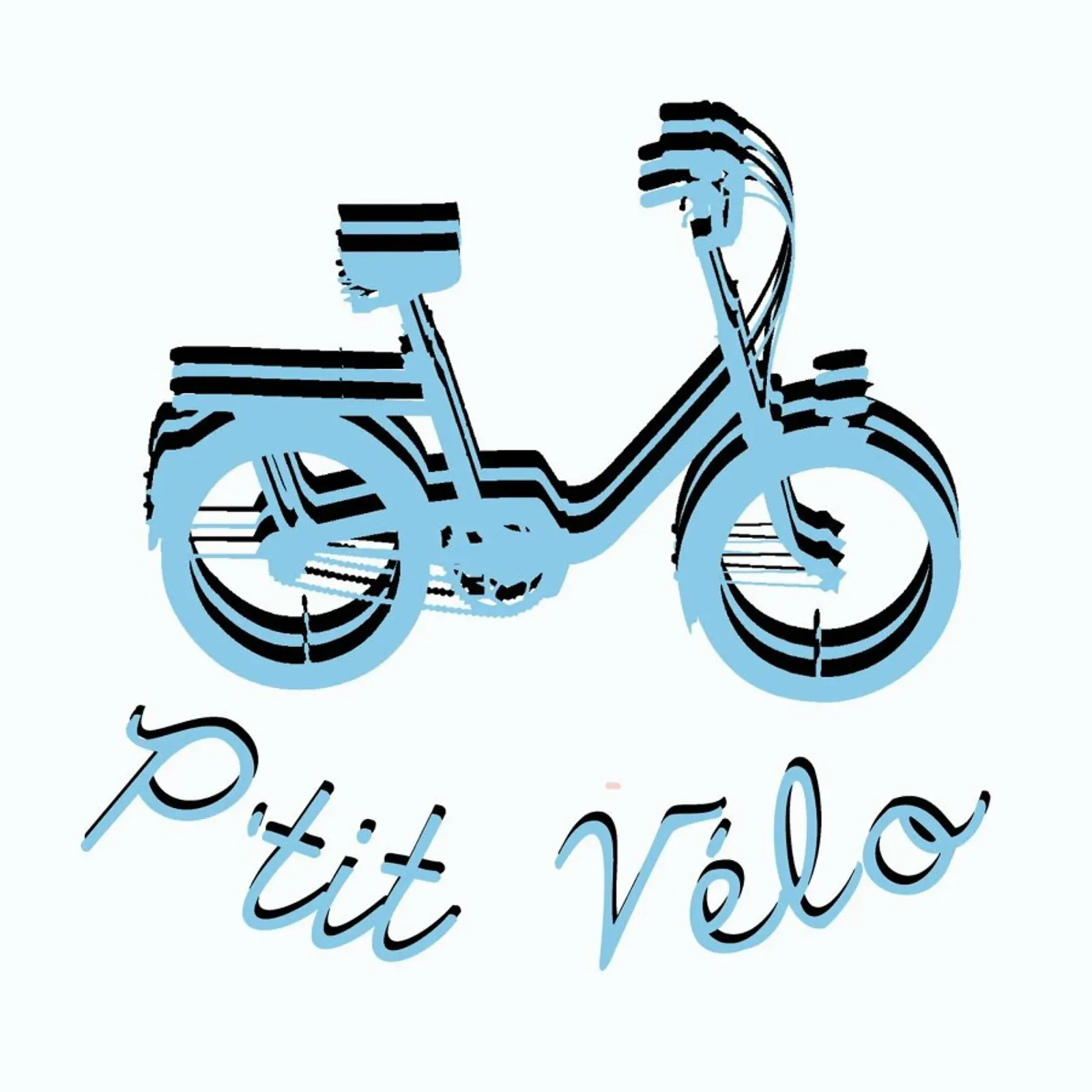 Logo P'tit Vélo poster con telaio in plastica da P'tit Vélo