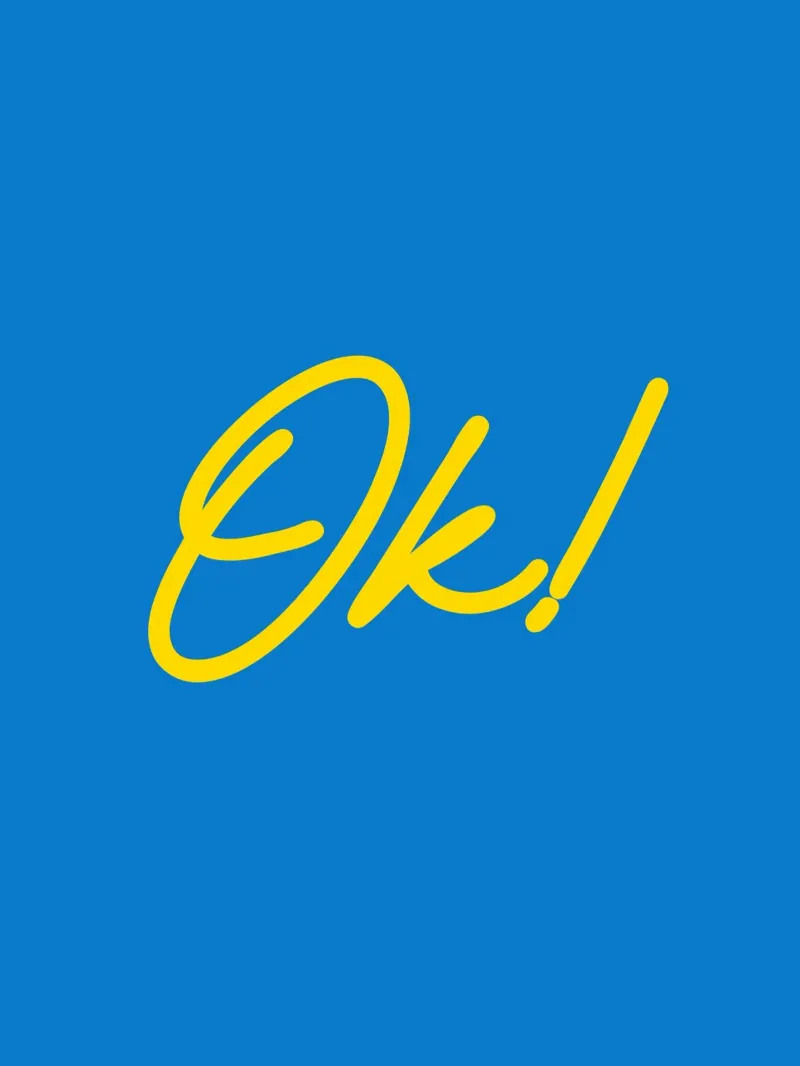 Ok Typography Simple Minimalist Modern Aesthetic canvas by AESTHETIC WRITING