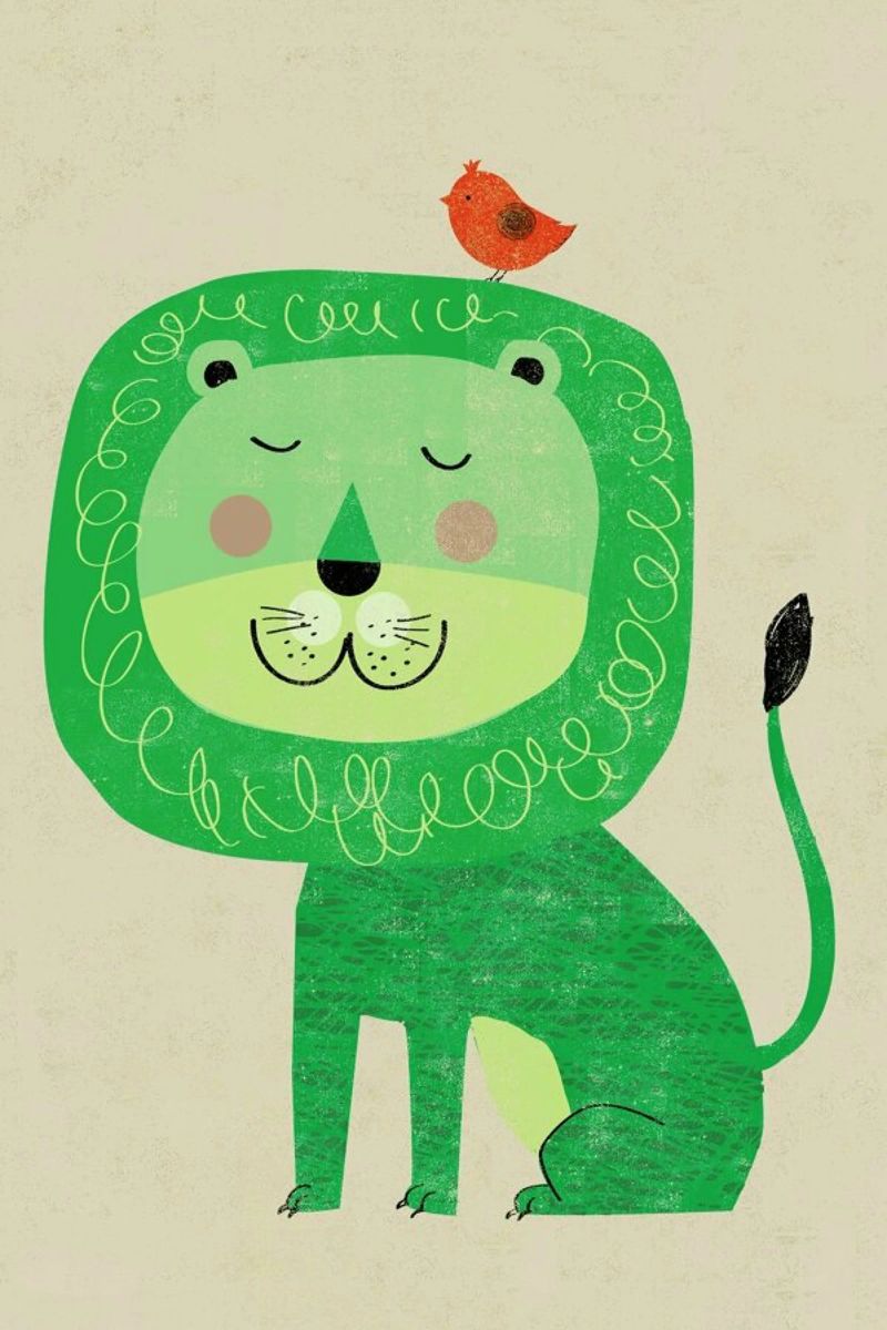 Lion poster by Rocket68