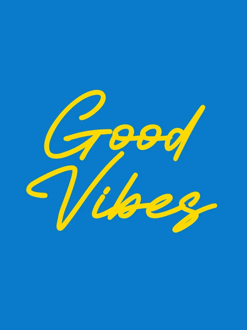 Good Vibes Semplice Minimalista Moderno plexiglass da AESTHETIC WRITING