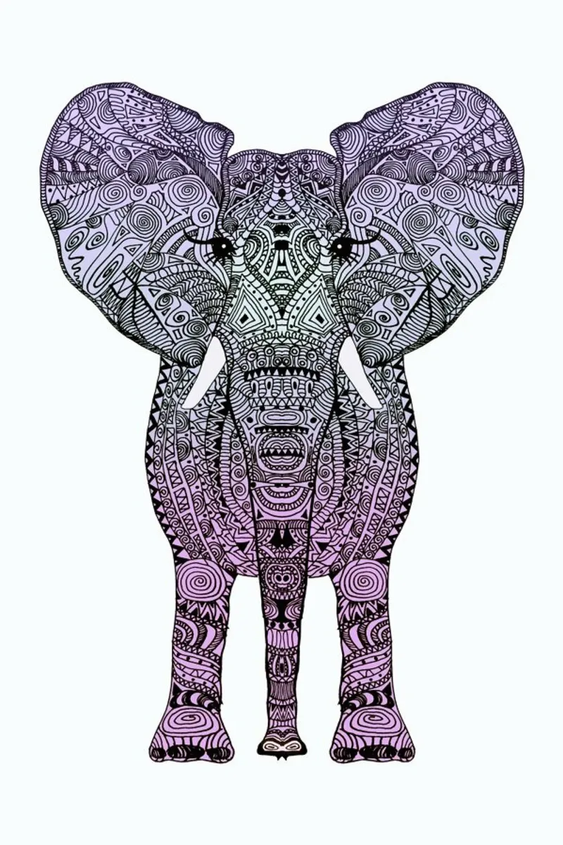 Purple Elephant carta hahnemühle da Monika Strigel
