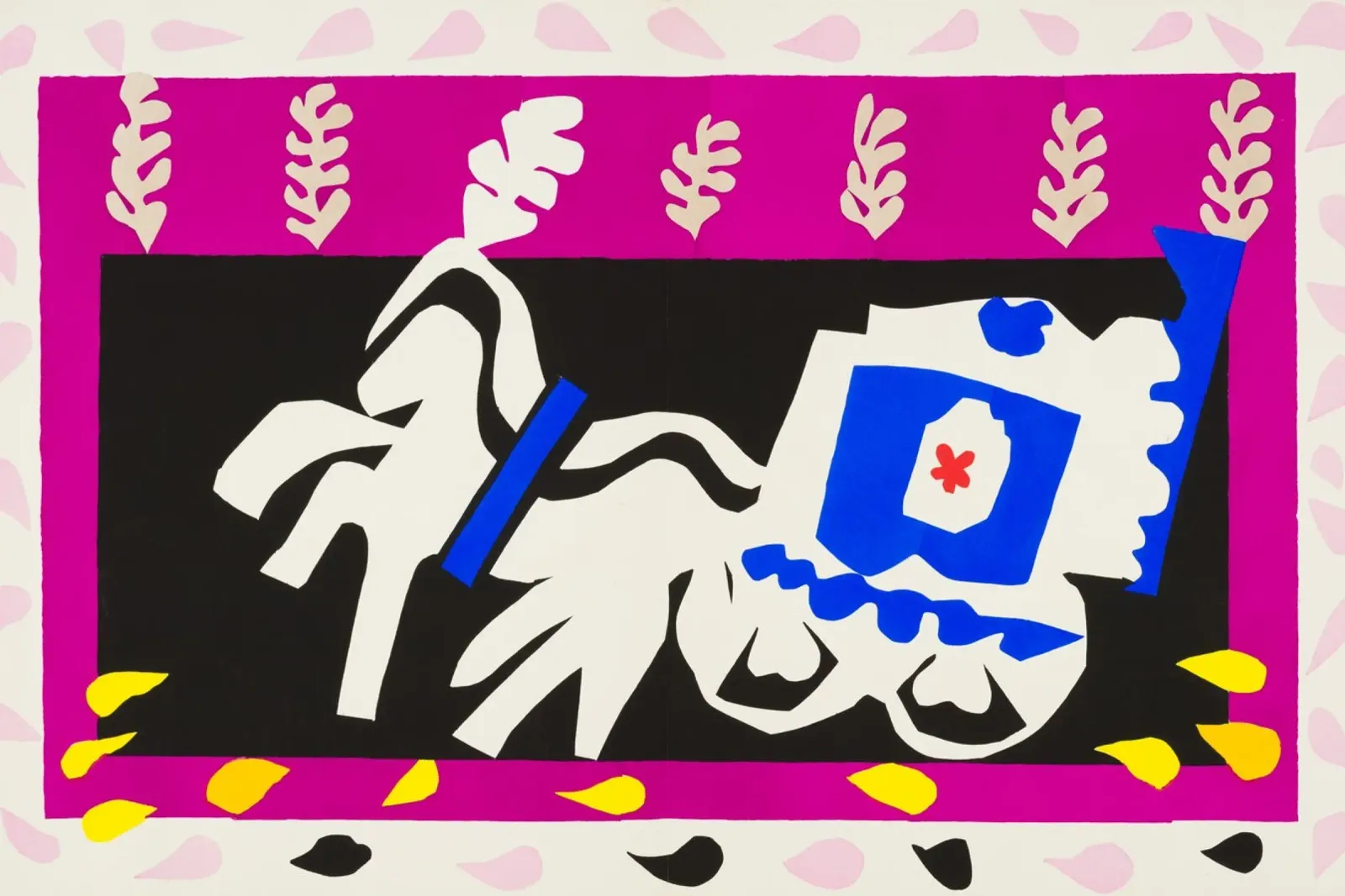 Henri Matisse - Il funerale di Pierrot poster con telaio in alluminio da ARTOTHEK