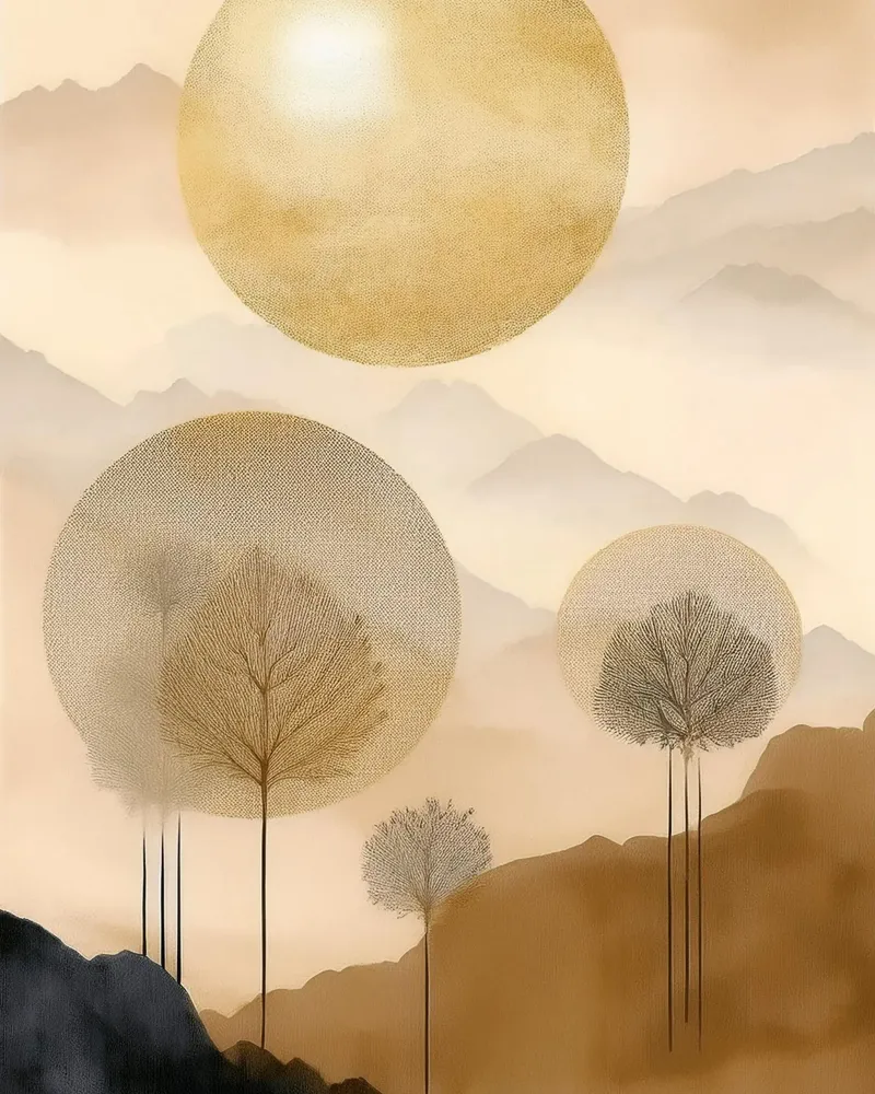 Landscape, abstract, art #7 pellicola backlit da Hightown Design