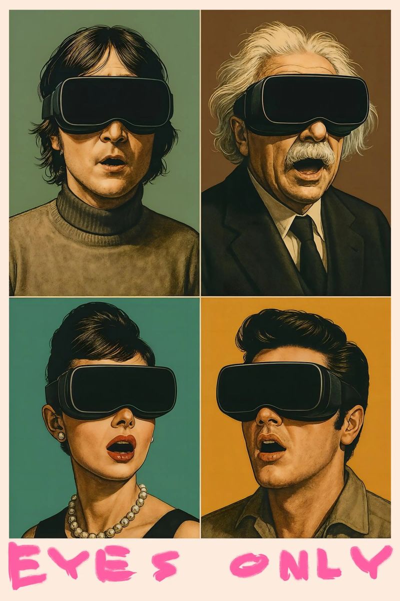 EYES ONLY – Icons in VR pellicola backlit da Studio Mooodz