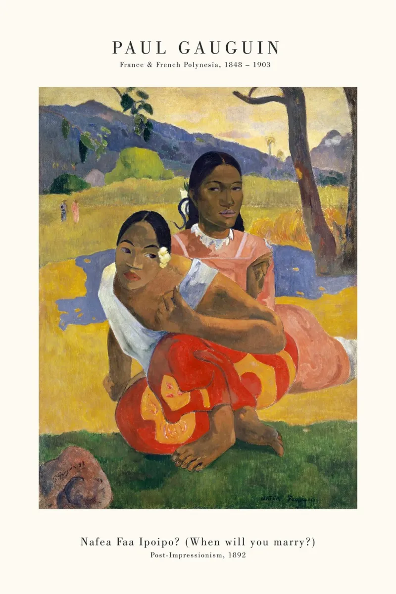 Paul Gauguin - Nafea Faa Ipoipo Quando ti sposerai pellicola backlit da Old Masters