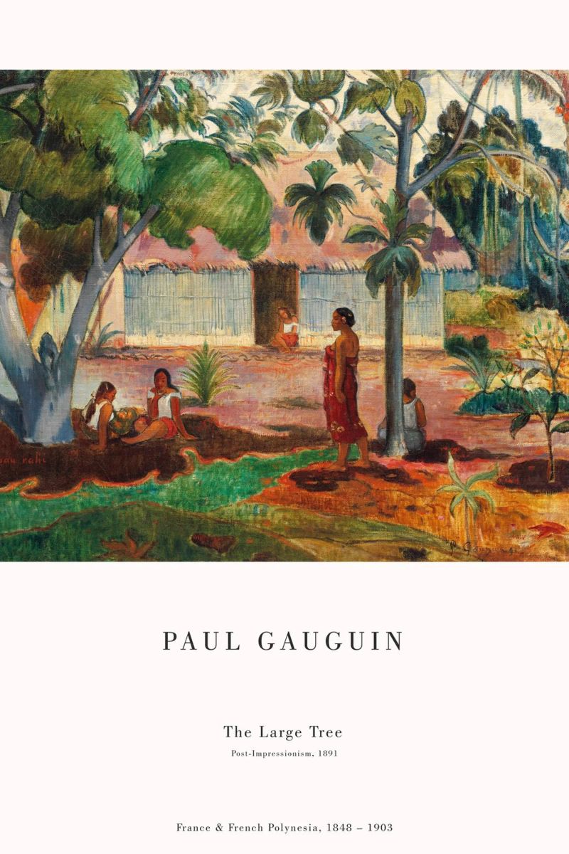 Paul Gauguin - Der große Baum Poster von Old Masters