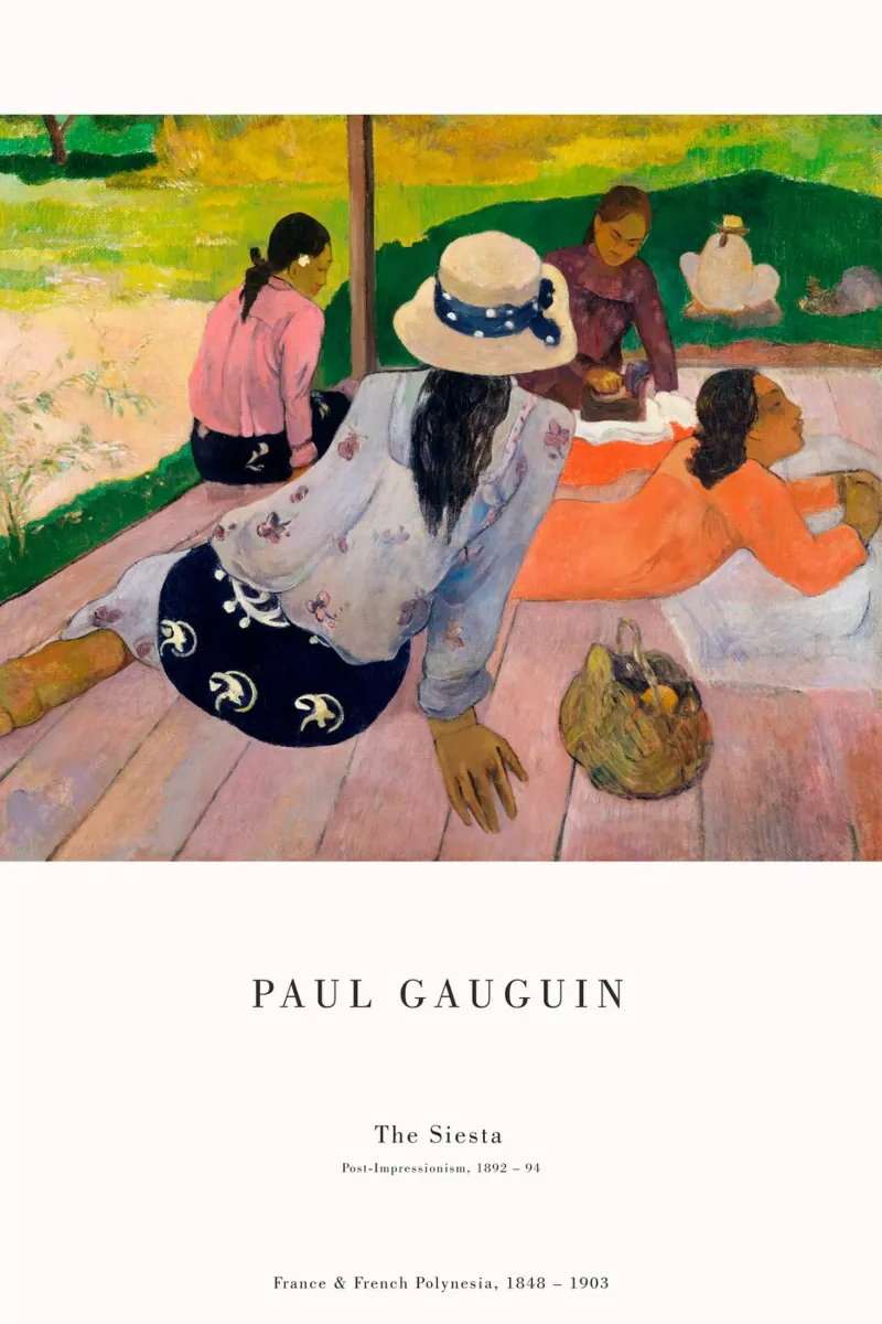 Paul Gauguin - Die Pause carta hahnemühle da Old Masters