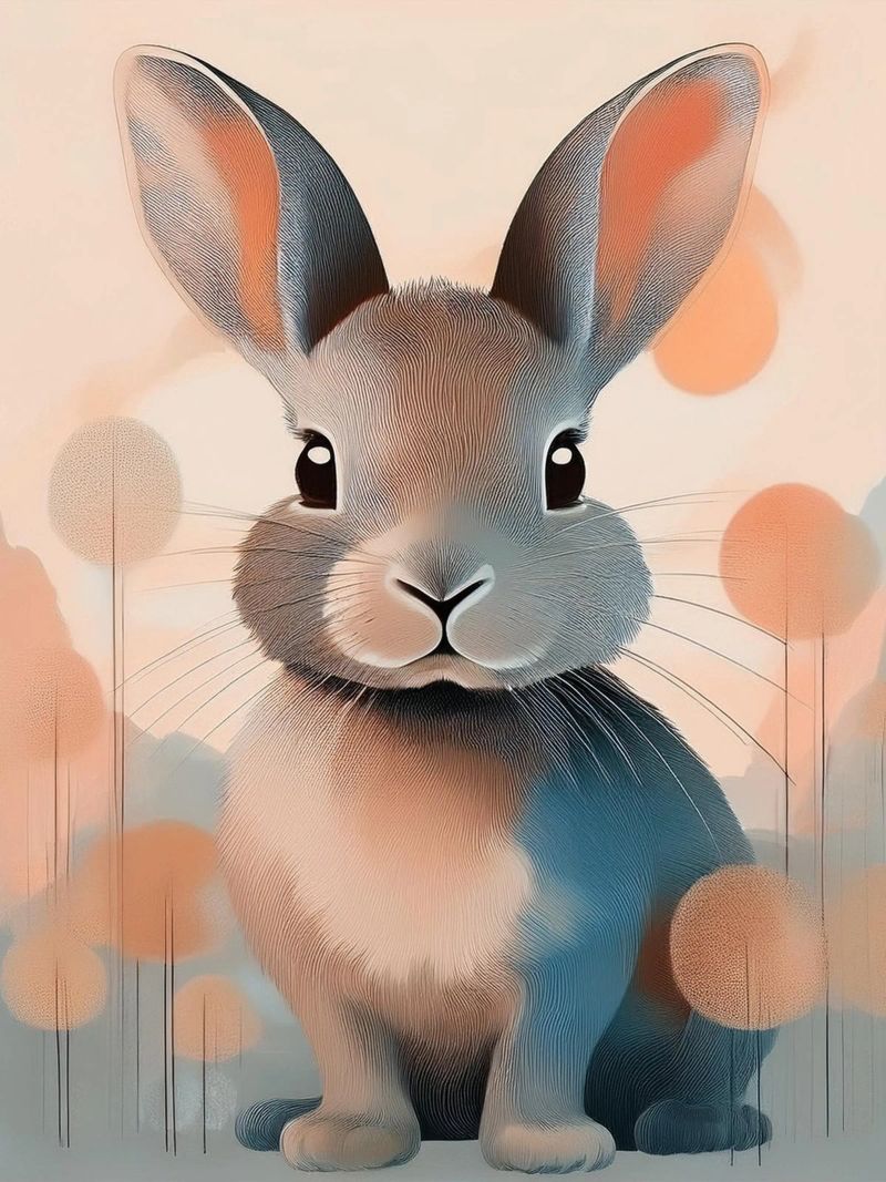 Baby Bunny Series #1 – Sweet Nursery Decor poster by Hightown Design