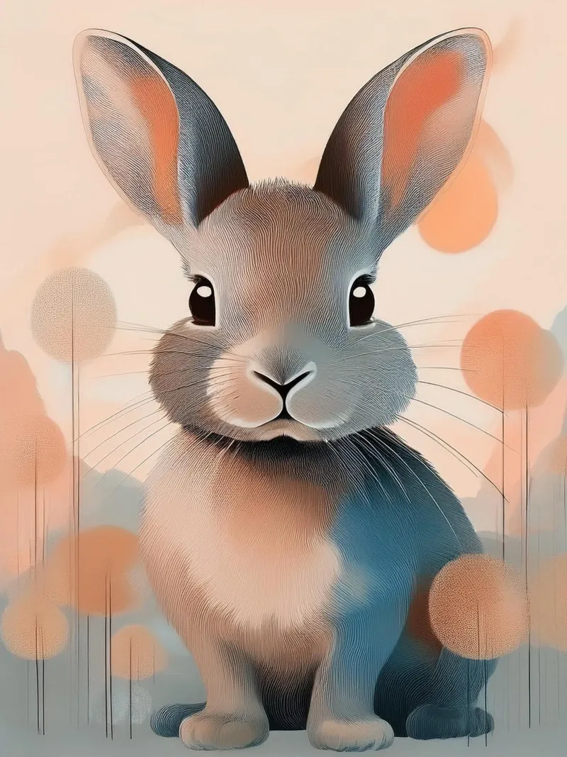 Baby Bunny Series #1 – Sweet Nursery Decor poster by Hightown Design