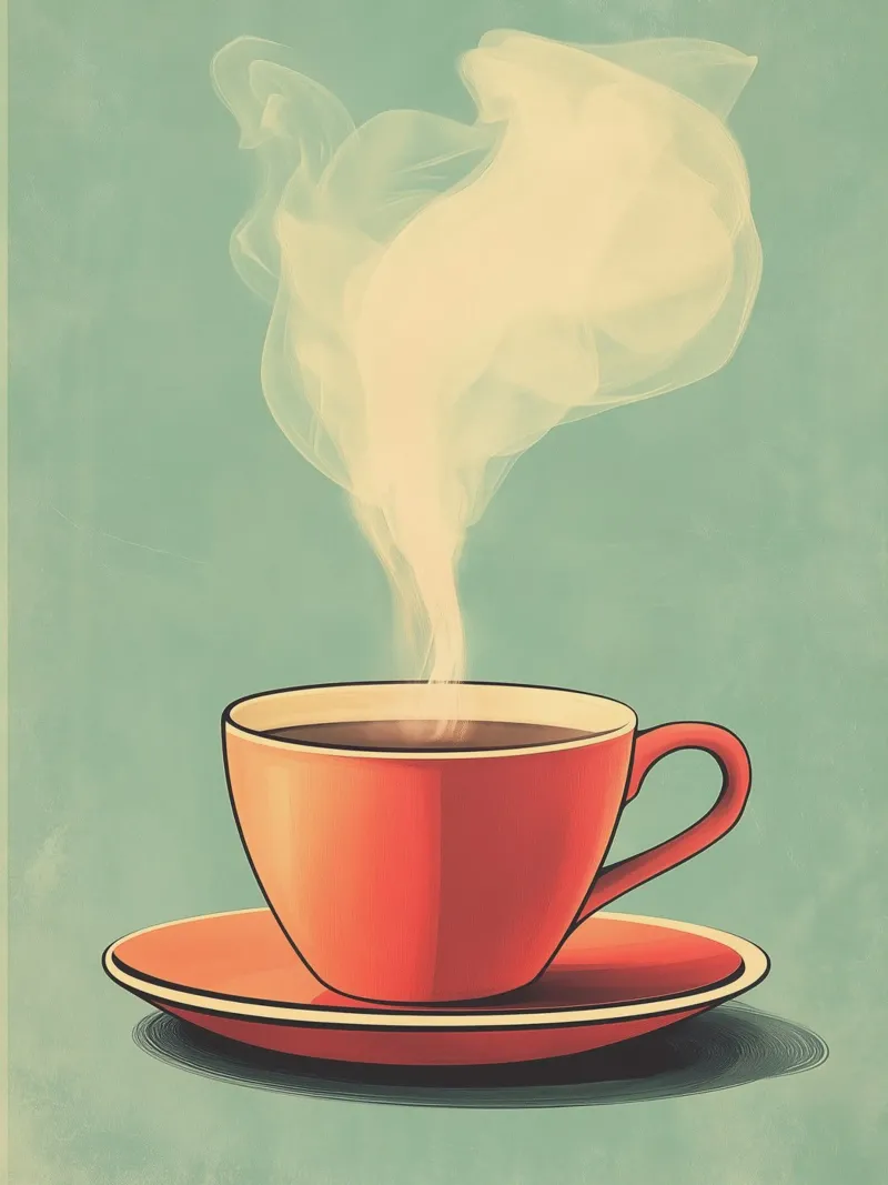 Smoking coffee tasse canvas by Spice & Style