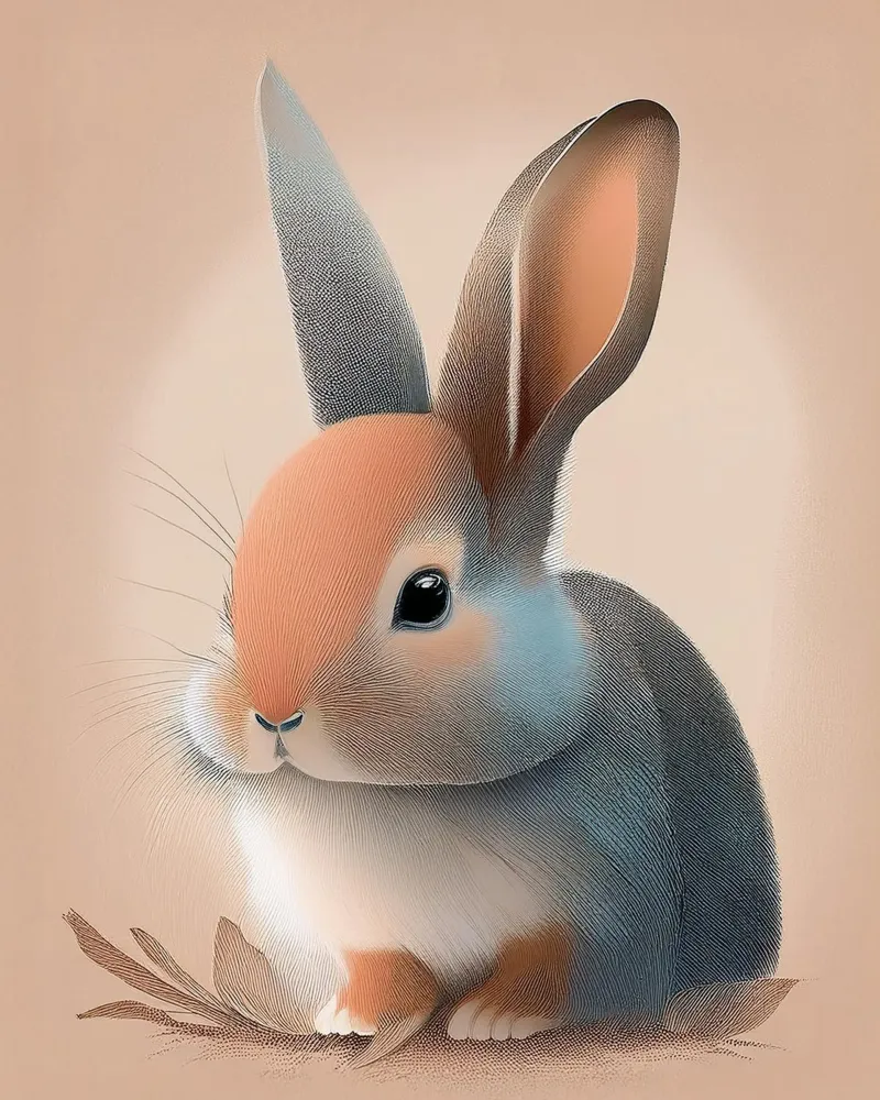Baby Bunny Series #2 – Sweet Nursery Decor poster by Hightown Design