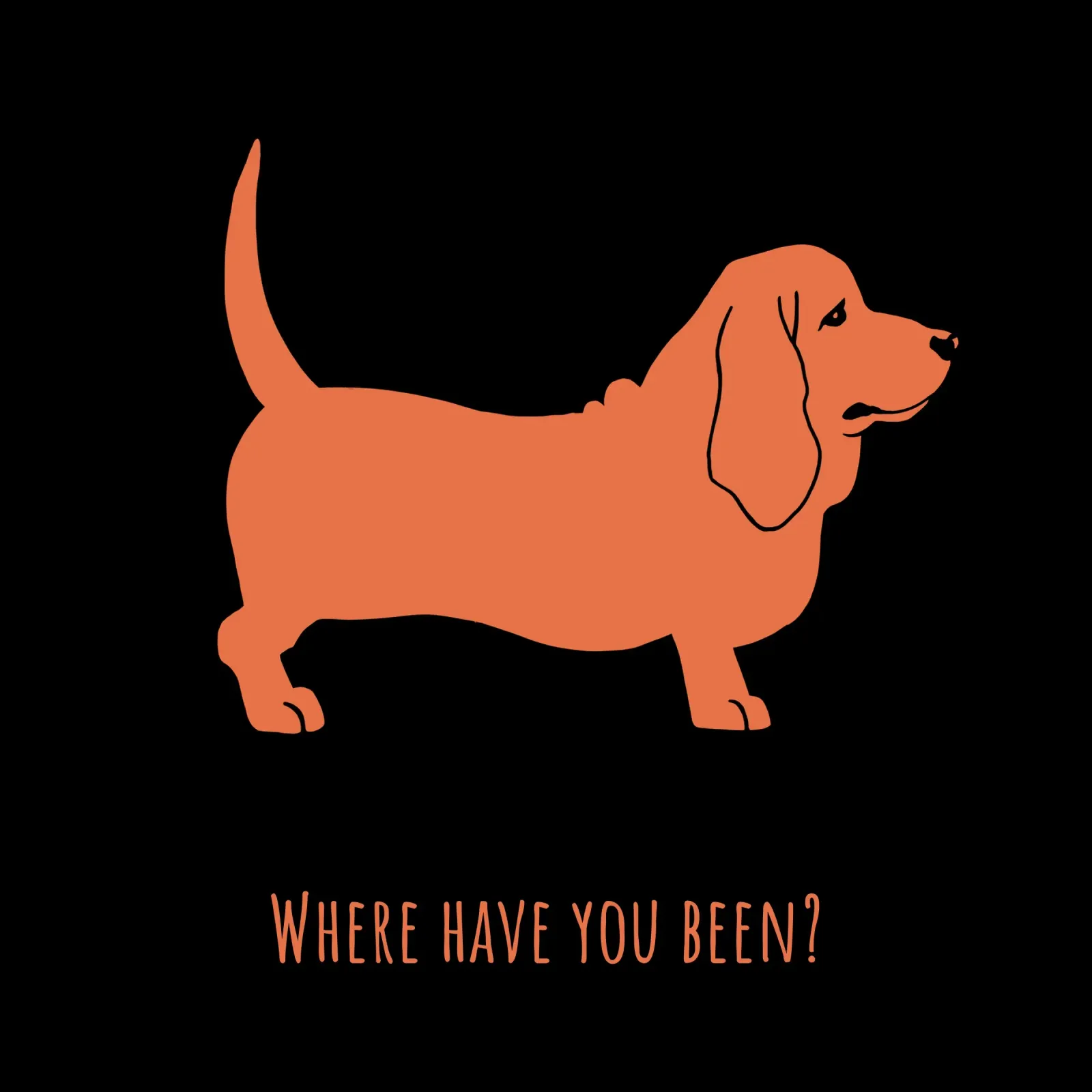 Basset hound alluminio dibond da Pop dogs