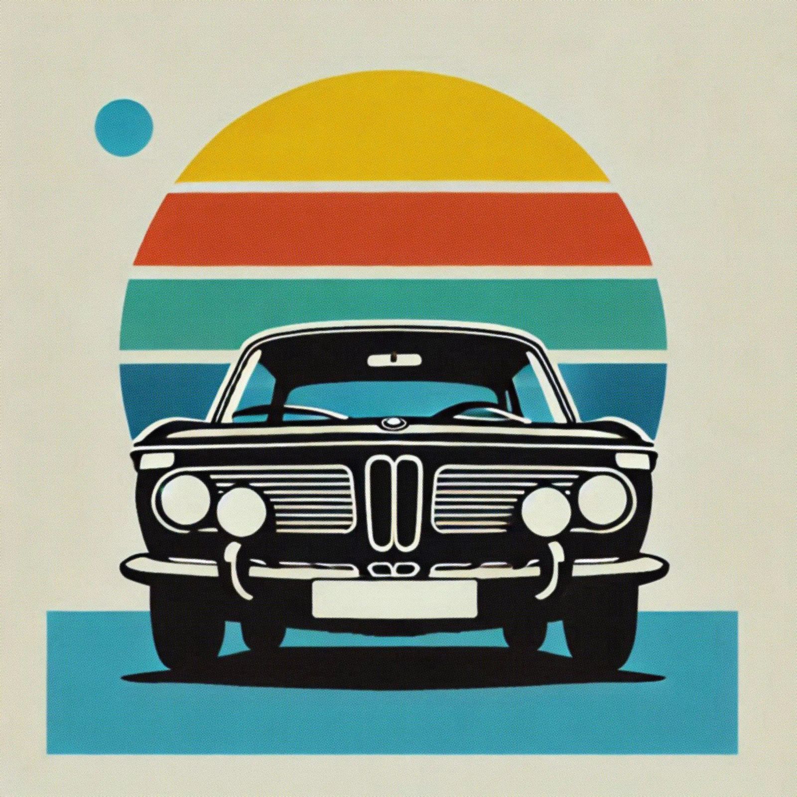 BMW - Vintage poster print poster by posterprints-by-nomad