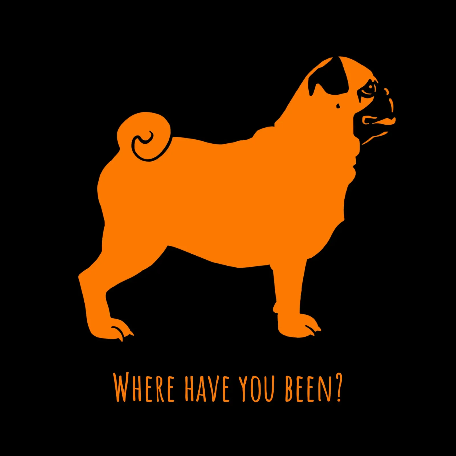 Pug poster by Pop dogs