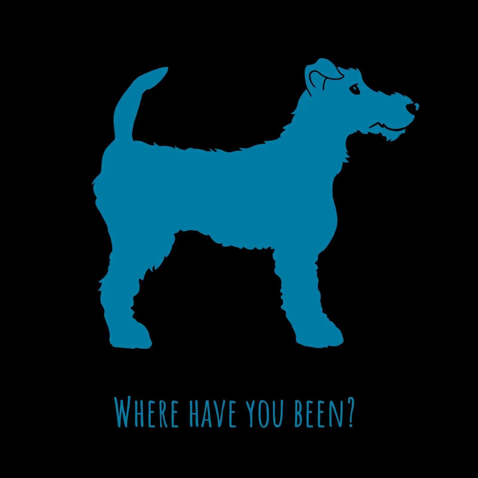Fox Terrier alluminio dibond da Pop dogs