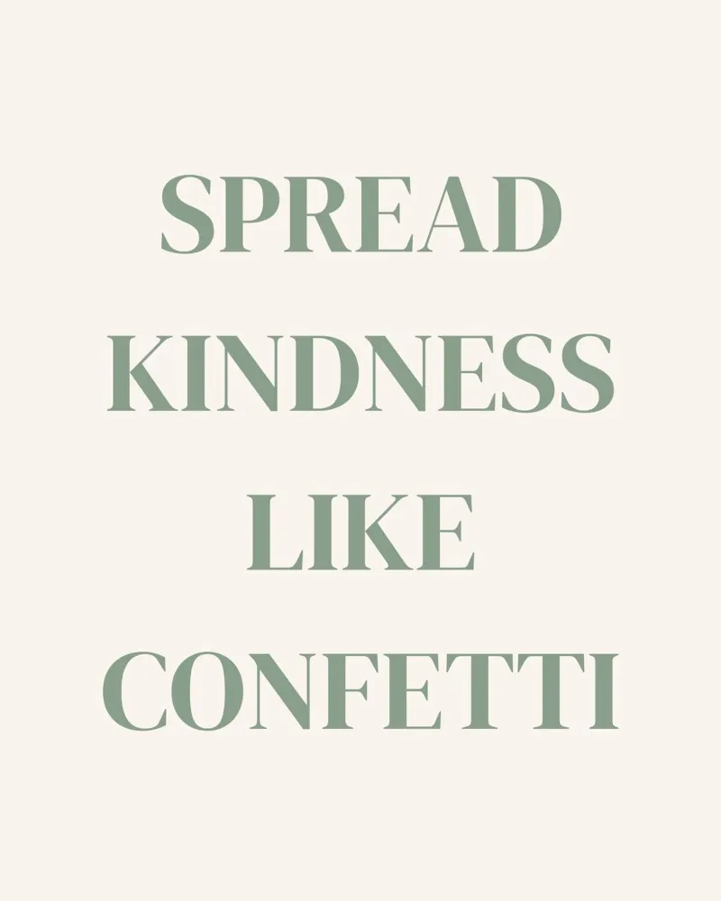 Spread kindness like confetti pellicola backlit da designsbysophia