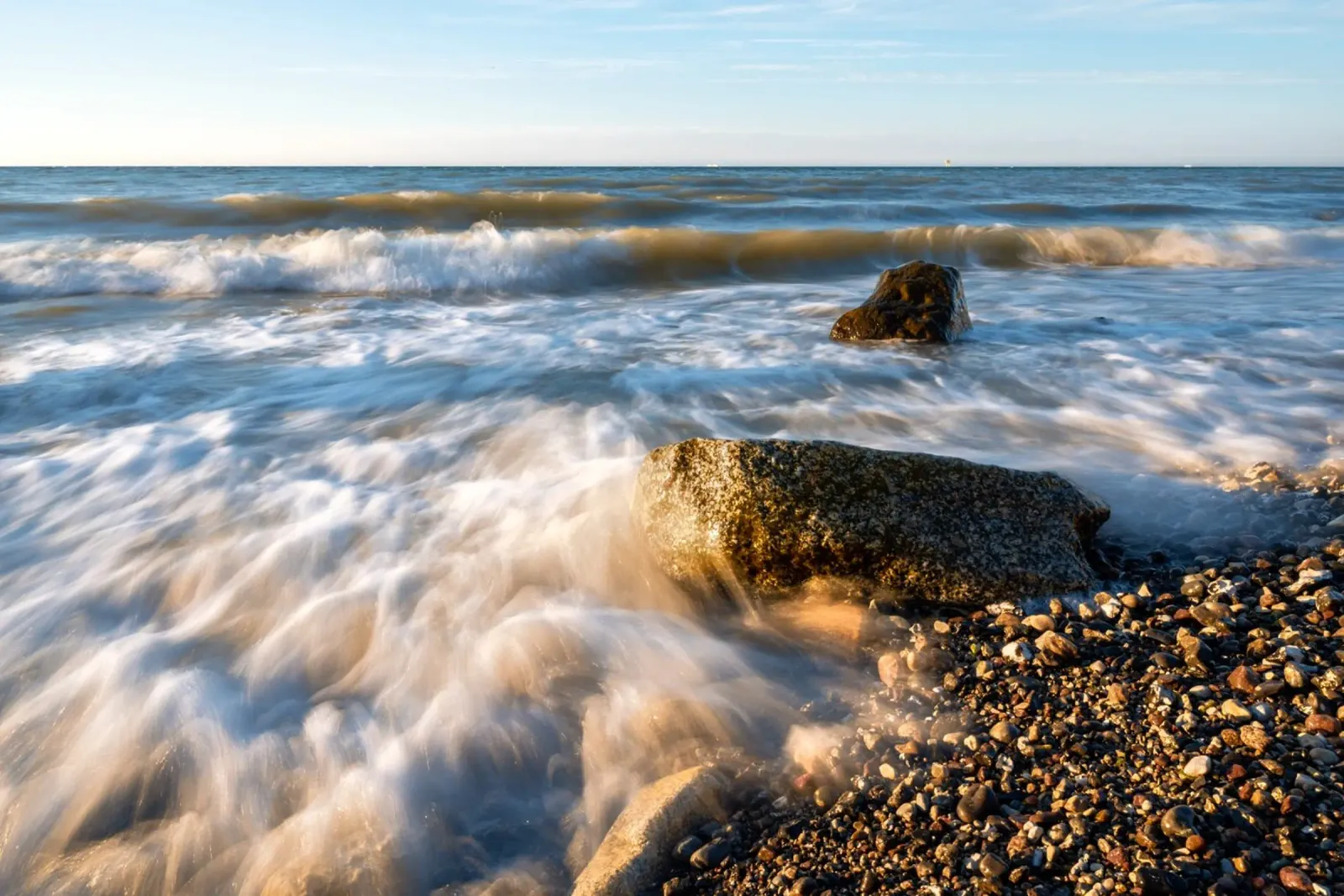 Waves on the Baltic Sea alu-dibond by Marcus Beckert | Fotografie