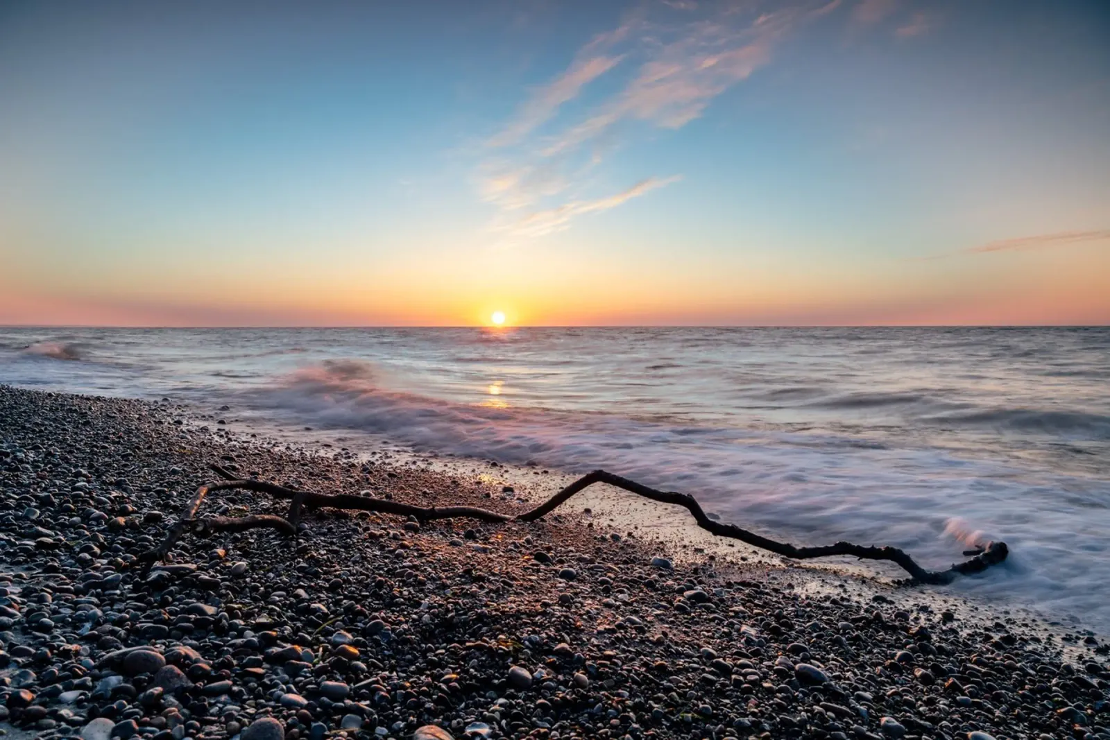 Tramonto sul Mar Baltico pellicola backlit da Marcus Beckert | Fotografie