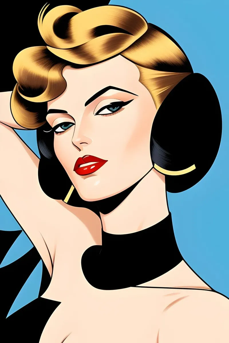 Art Deco senza tempo poster con telaio in plastica da ART DECO