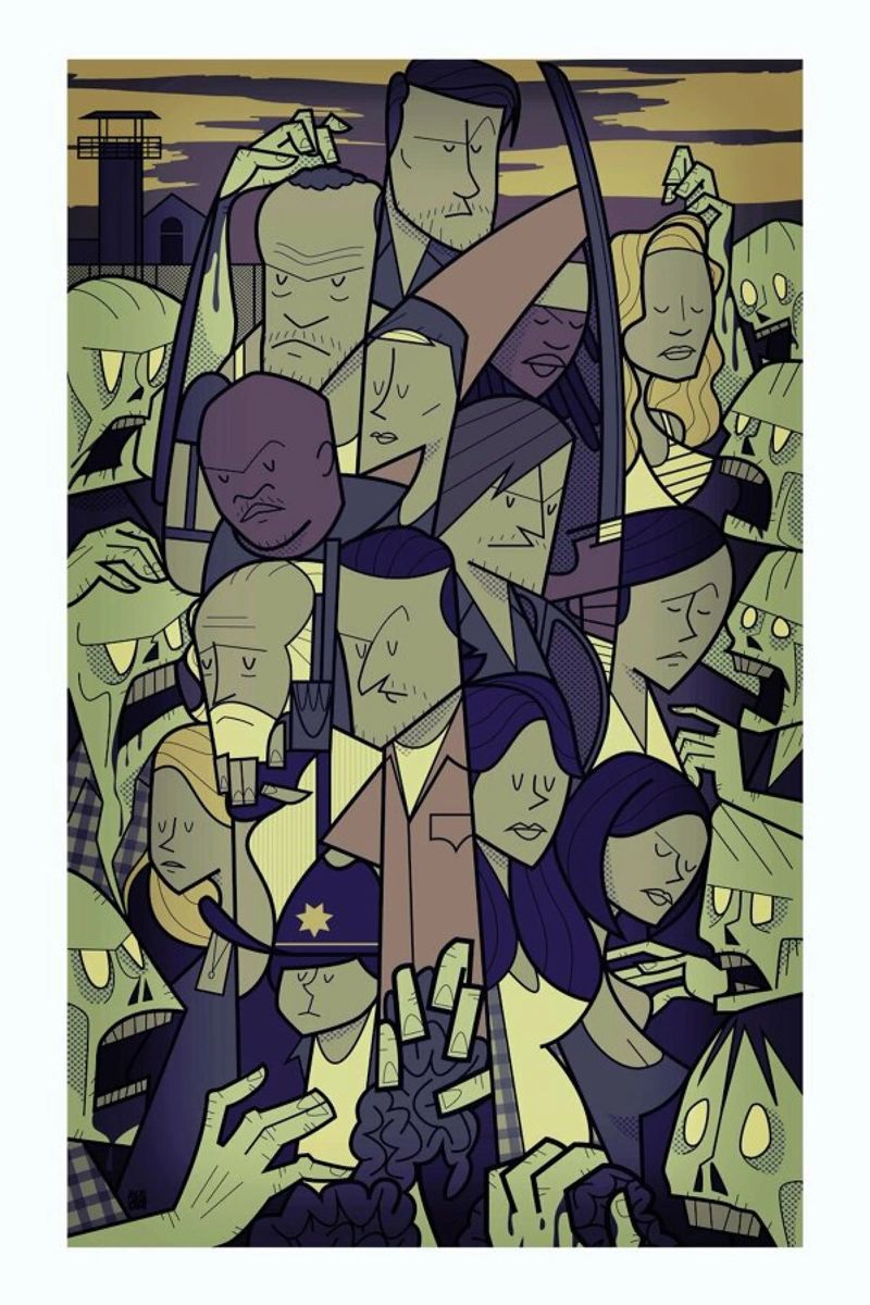 The Walking Dead Poster von Ale Giorgini