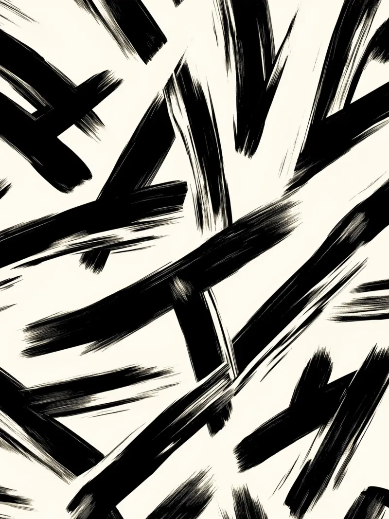 Astrazione in bianco e nero carta hahnemühle da DWA