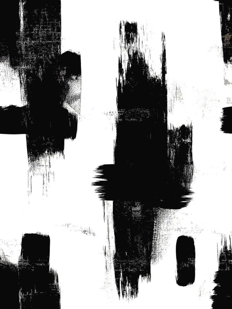 Astrazione in bianco e nero carta hahnemühle da DWA