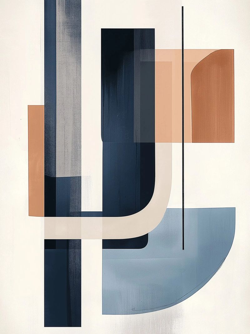 Composizione geometrica moderna poster da DWA