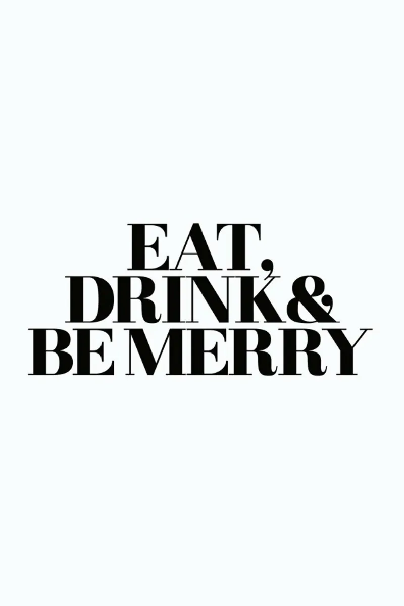 Eat, Drink & Be Merry pellicola backlit da Studio One