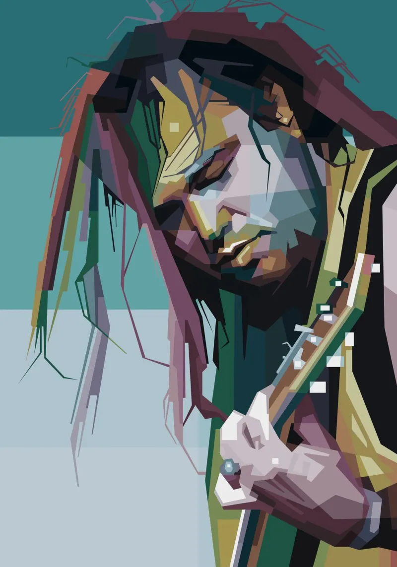 Max Cavalera WPAP fanart pellicola backlit da Alkahfsmart