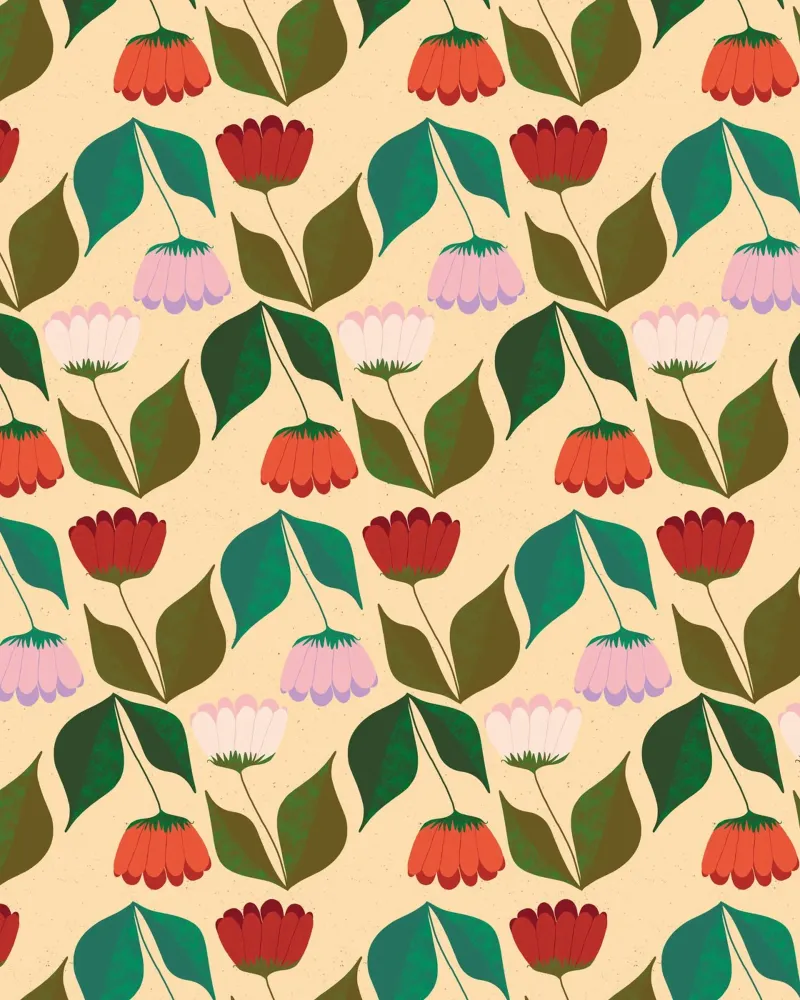 Tulips in a row canvas by nicigabrieldesigns