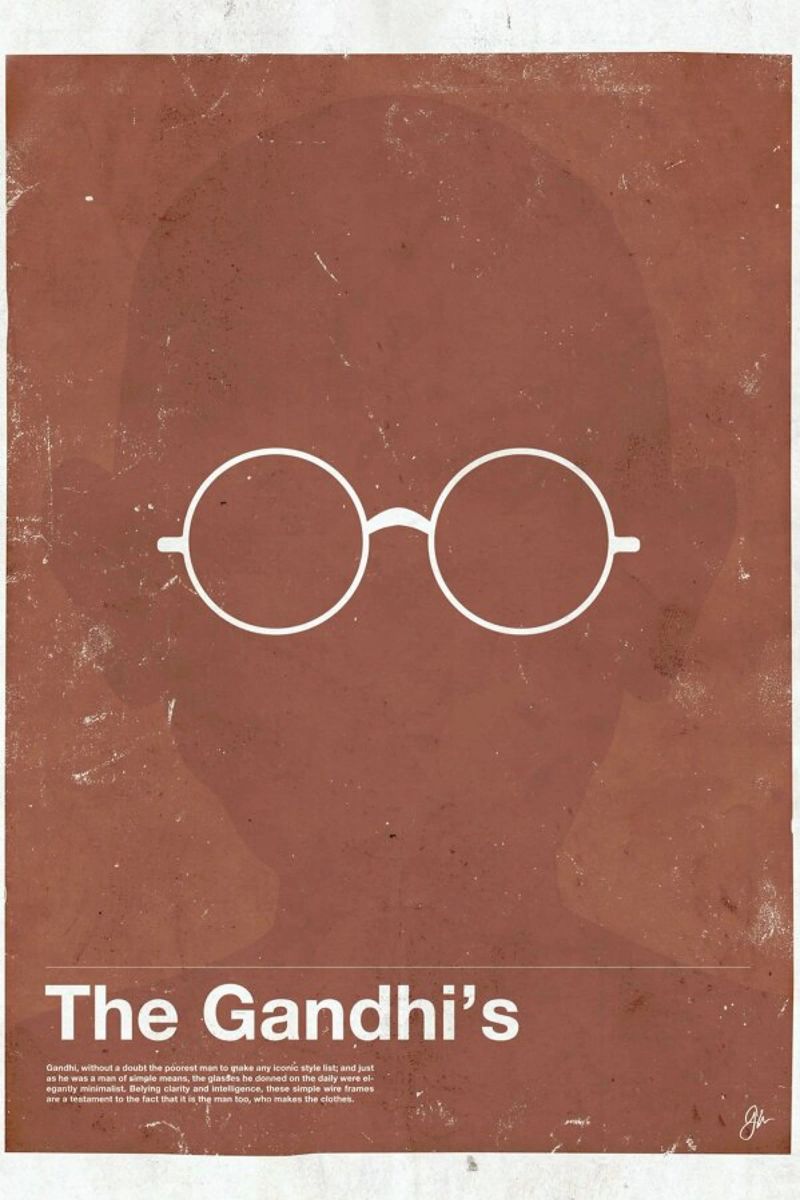 Framework Gandhi Poster von Moxy Creative House