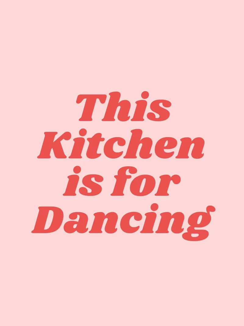 Questa cucina è per ballare (Sweet Pink Tone) alluminio dibond da Paigaam Studio