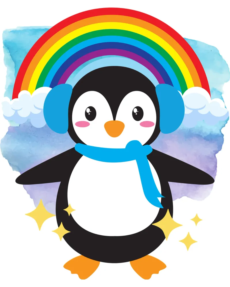 Cute Penguin poster with plastic frame by yukihana