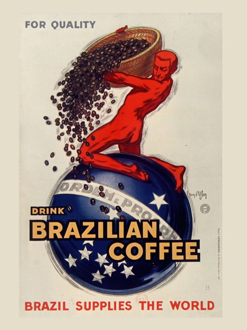 Brazil Supplies the World Poster von ramosashop
