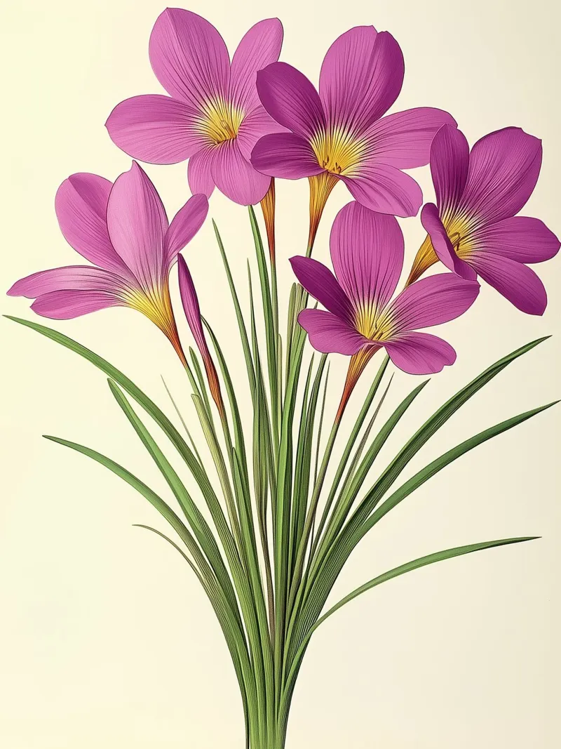 Bouquet of violet flowers canvas by Flora & Horizon
