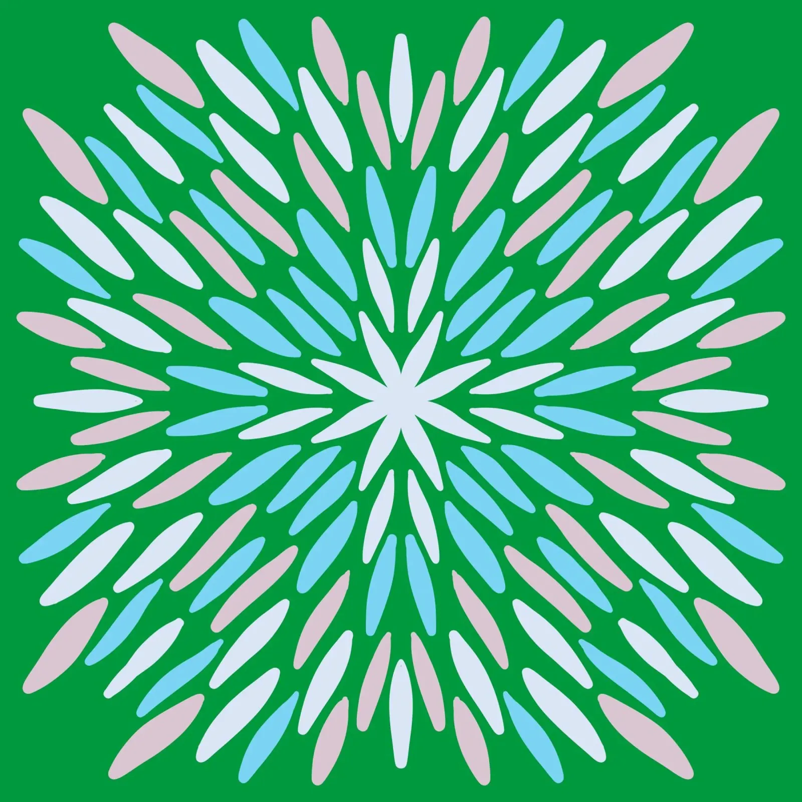 Petal burst - verde, blu e beige pellicola backlit da Wackapacka