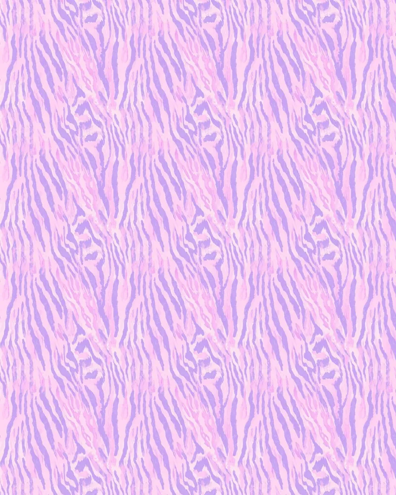 Pink Tiger Pattern Zebra Animal Print Preppy Y2K Hip-Hop metacrilato de Gentle Echoes Art