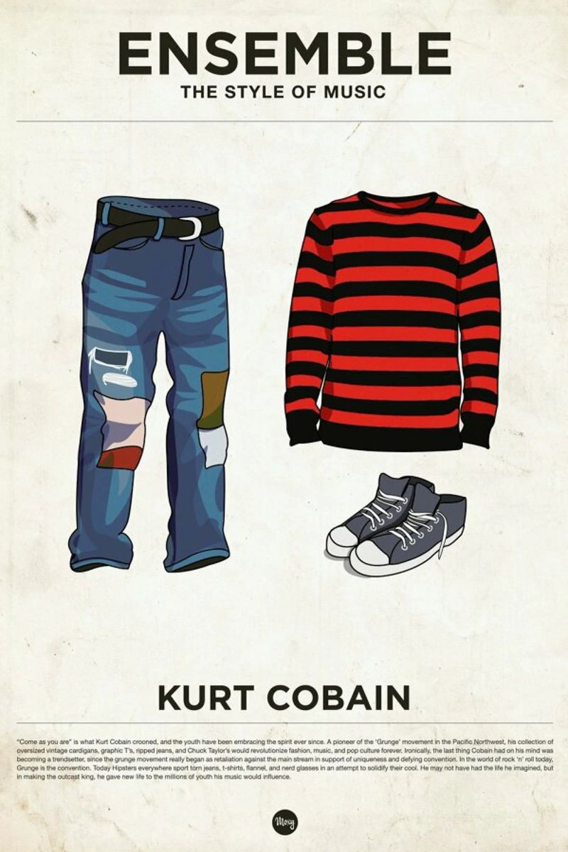 Ensemble Kurt Cobain pellicola backlit da Moxy Creative House