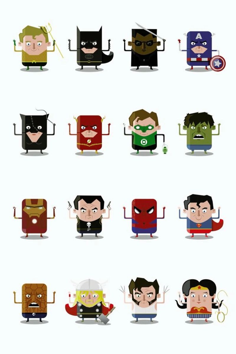 Superheroes poster by Ballooon