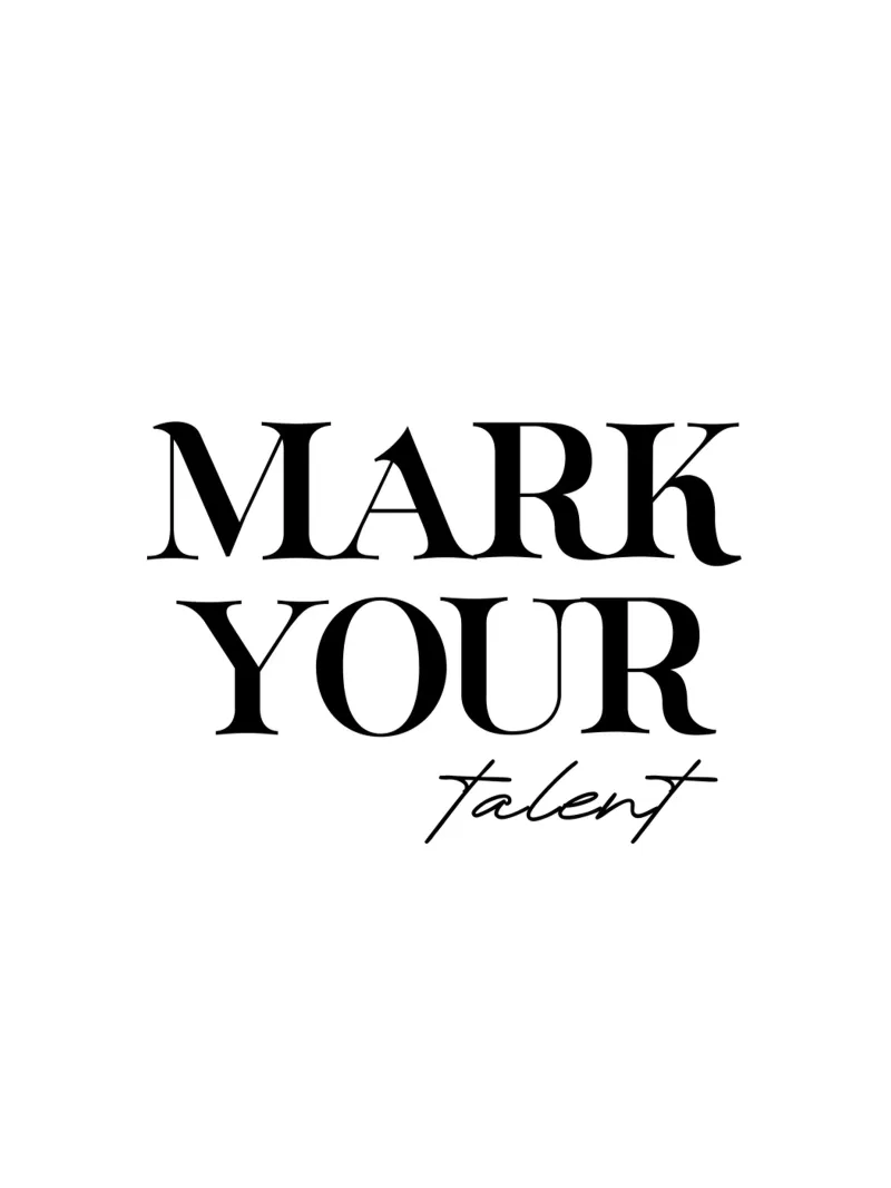 Segnate il vostro talento Modernamente minimalista pellicola backlit da YV TYPOGRAPHY