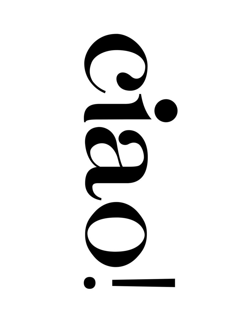 Ciao Simple Minimalist Elegant Typography hahnemühle by YV TYPOGRAPHY