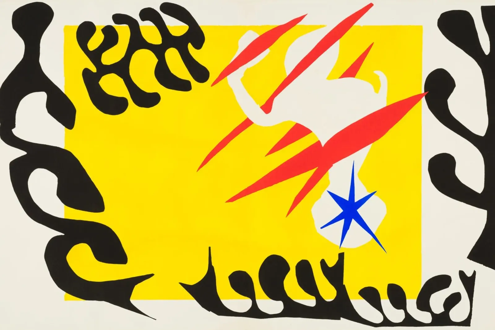 Henri Matisse - L'incubo dell'elefante bianco poster con telaio in legno da ARTOTHEK